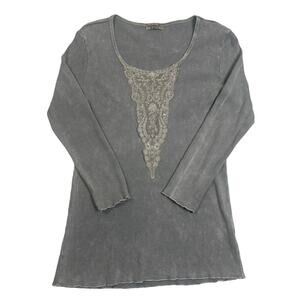 Y2k milf top 00s beaded oneworld petite L